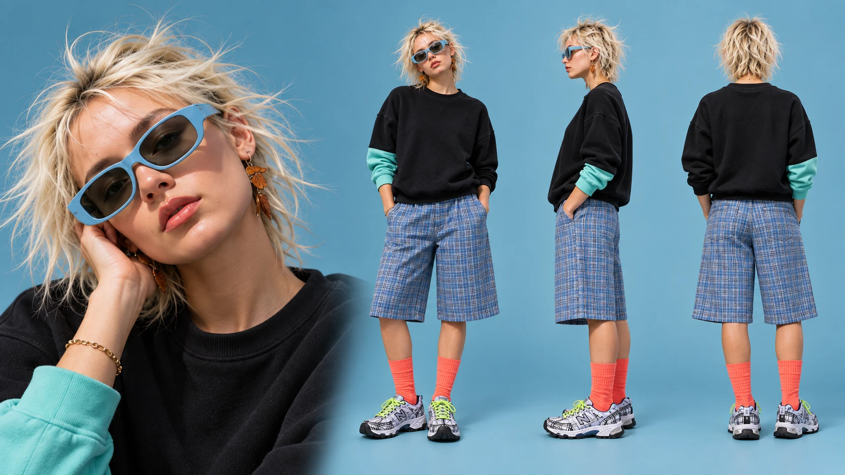 服装手绘短片人物与服饰多视角设定